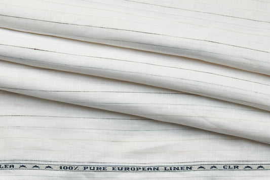 100% Linen, Yarn Dyed, Plain,White And Brown And Pink And BlueMen And Women, Unstitched Shirting Or Top Fabric