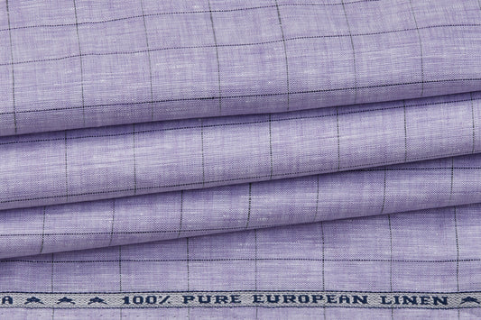 100% Linen, Yarn Dyed, Plain,Jamun And Black Men And Women, Unstitched Shirting Or Top Fabric