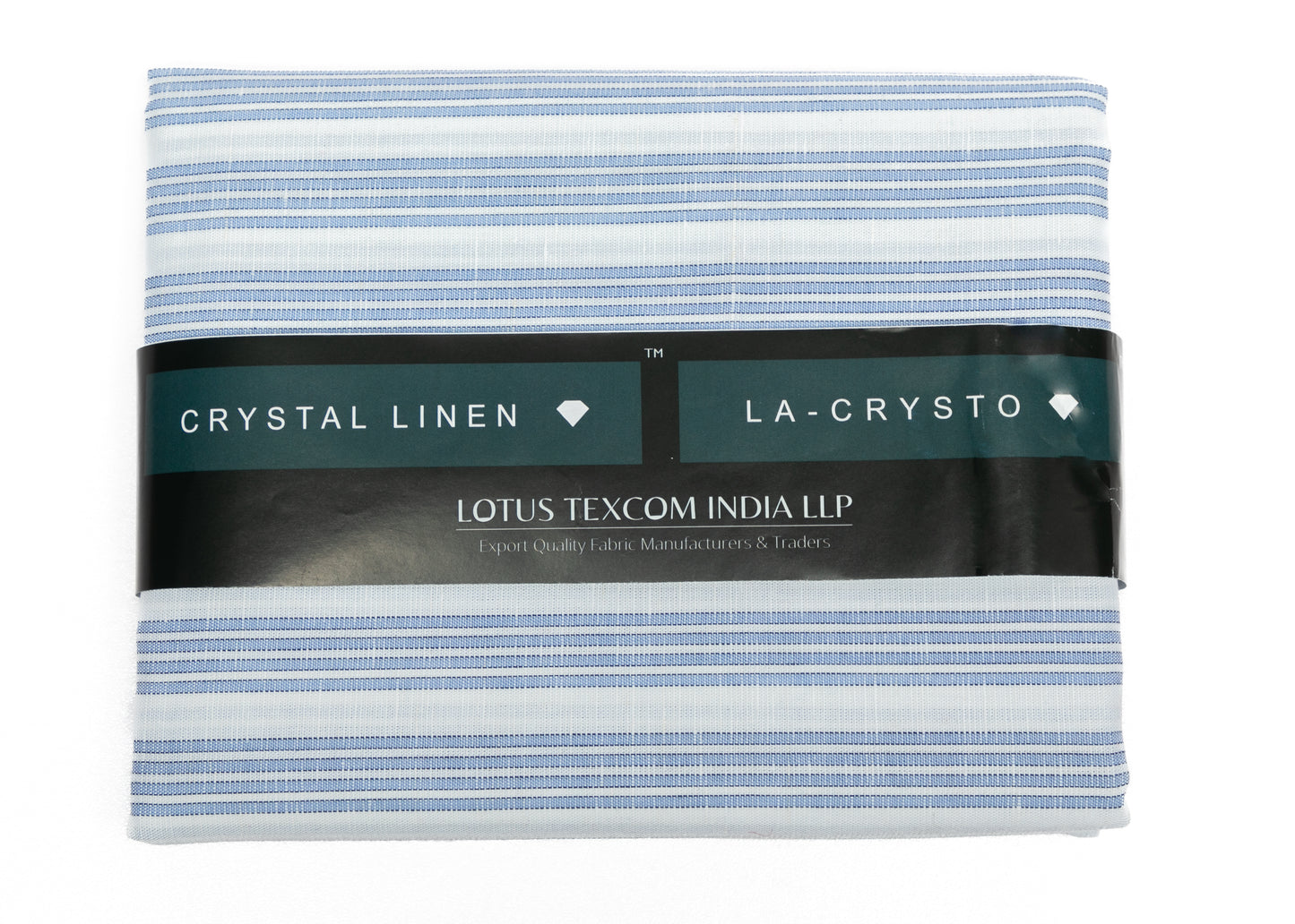 Linen Cotton Blend, Yarn Dyed, Plain,Blue And White R790, Men And Women, Unstitched Shirting Or Top Fabric