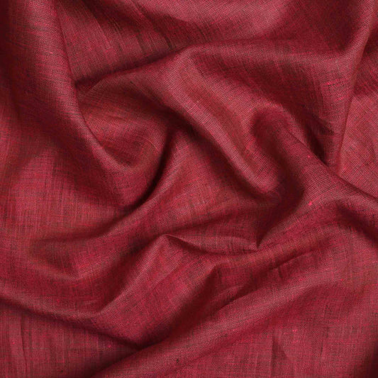 Light Maroon & Black Linen