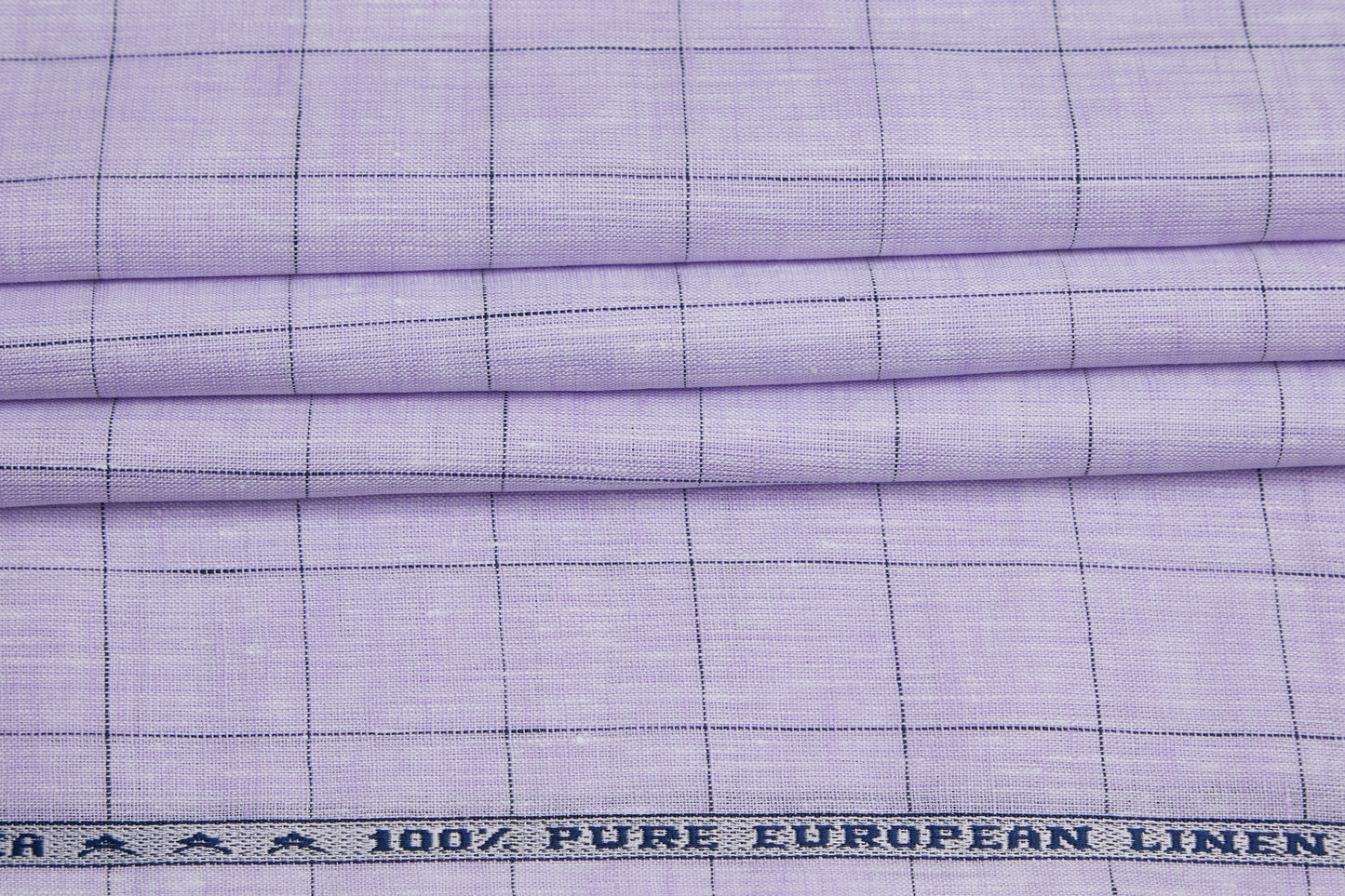100% Linen, Yarn Dyed, Plain,Lavender And Black Men And Women, Unstitched Shirting Or Top Fabric