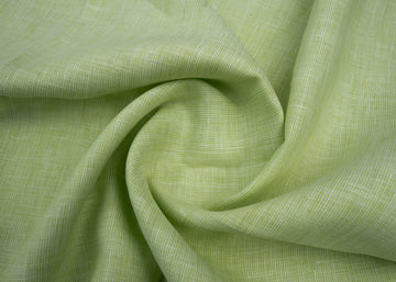 100% Linen, Yarn Dyed, Plain,Parrot Green And Green, Men And Women, Unstitched Shirting Or Top Fabric