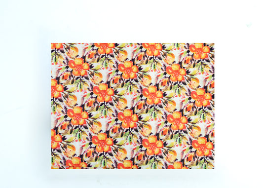 Flaxen FLower Fabric