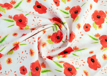 Demask Rose Fabric