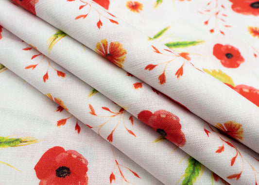 Demask Rose Fabric