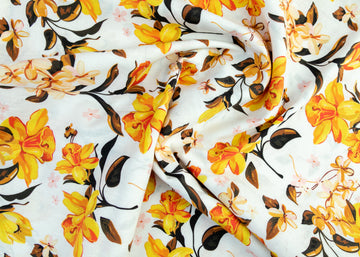 Floare Yellow Fabric