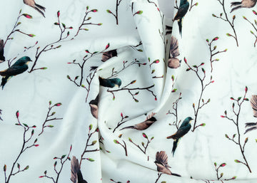Tropical White Fabric