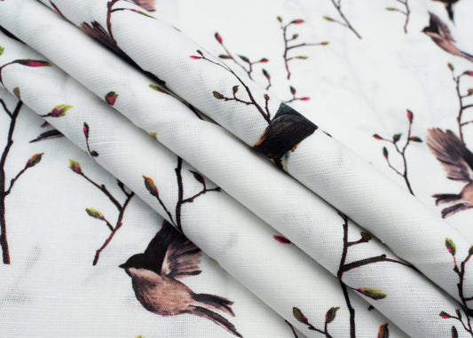 Tropical White Fabric