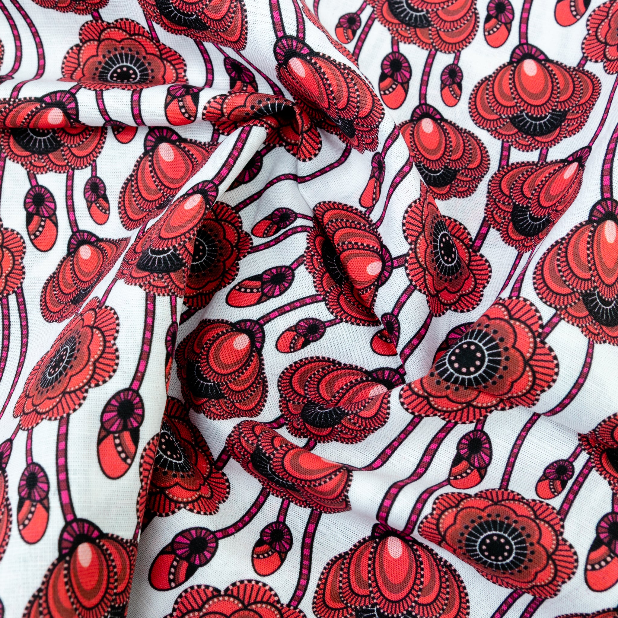 Chakra Red Fabric