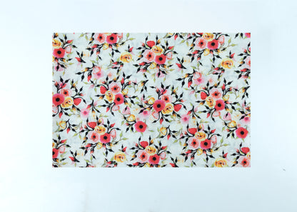 Linen Cotton Blend,Digital Print,Plain,Multi Colour Floral, Men And Women, Unstitched Shirting Or Top Fabric