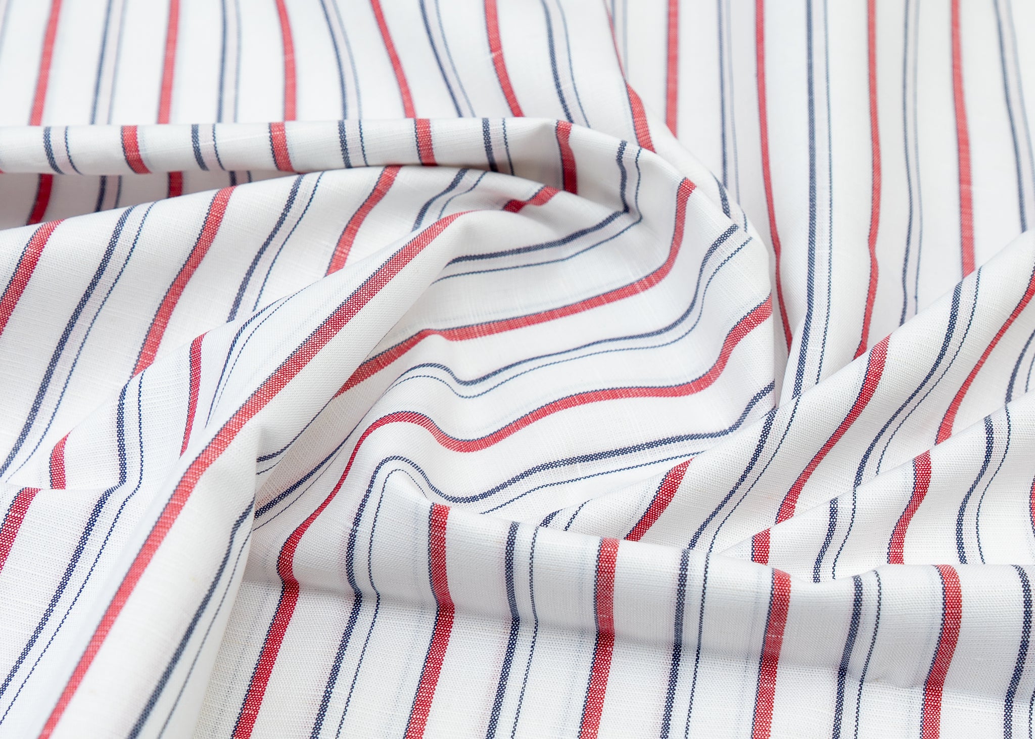 Linen Cotton Blend, Yarn Dyed, Plain,Red And Blue And White R794, Men And Women, Unstitched Shirting Or Top Fabric