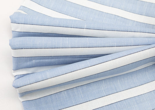 Blue & White Stripe Fabric