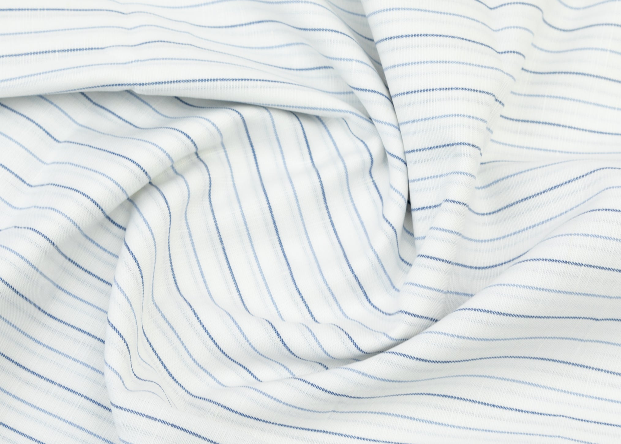 White,Blue & SkyBlue Stripe Fabric