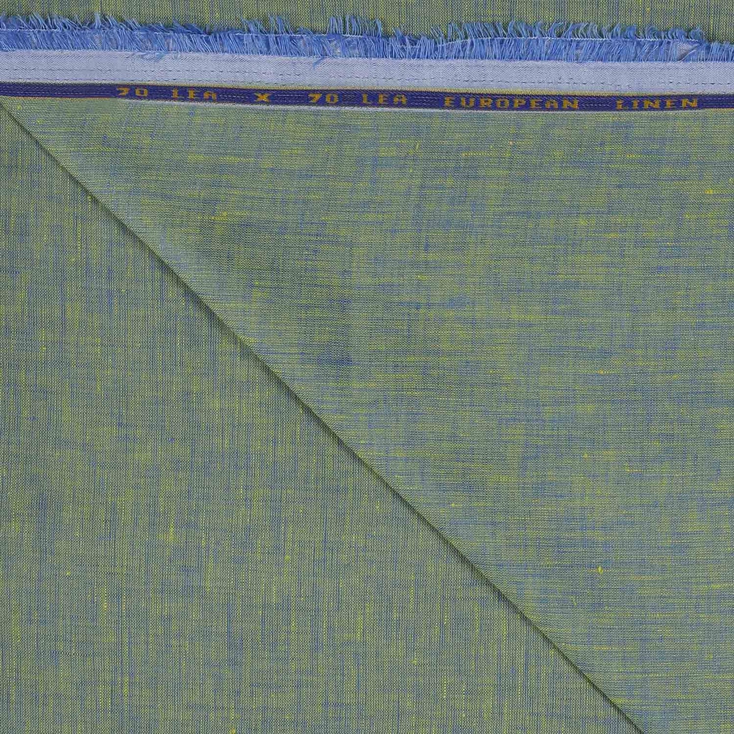 100% Linen, Yarn Dyed, Plain,Light Green, Men And Women, Unstitched Shirting Or Top Fabric