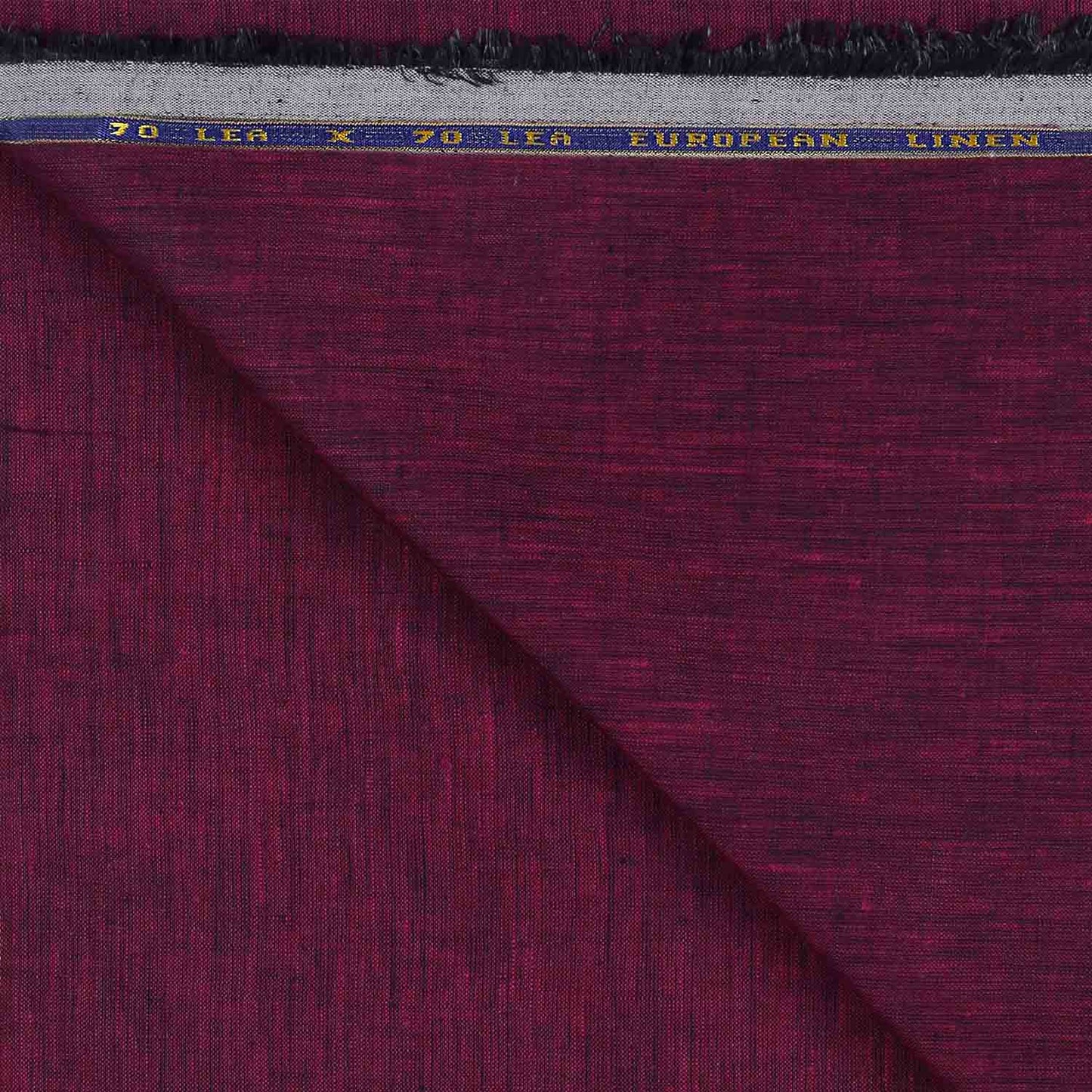 100% Linen, Yarn Dyed, Plain,Maroon And Black, Men And Women, Unstitched Shirting Or Top Fabric