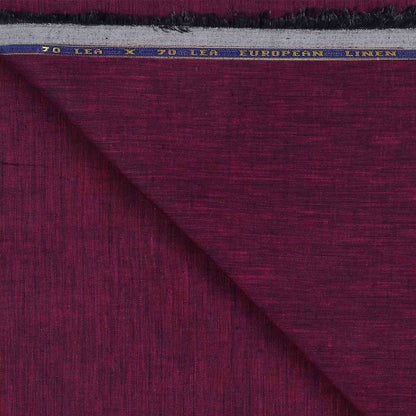 100% Linen, Yarn Dyed, Plain,Maroon And Black, Men And Women, Unstitched Shirting Or Top Fabric
