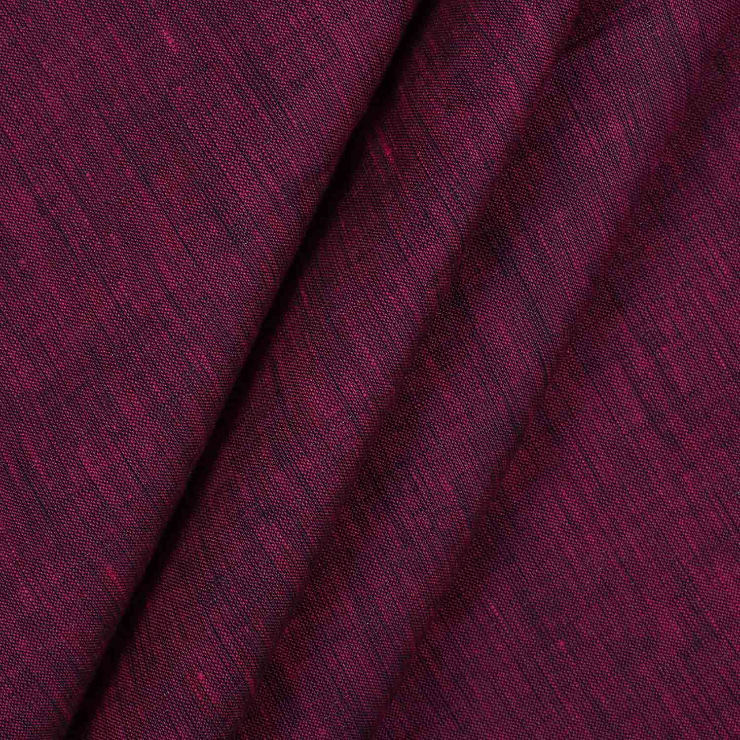 100% Linen, Yarn Dyed, Plain,Maroon And Black, Men And Women, Unstitched Shirting Or Top Fabric