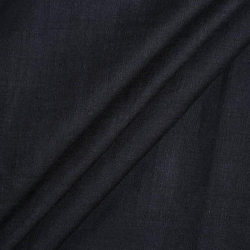 100% Linen,Piece Dyed,Plain,Black, Men And Women, Unstitched Shirting Or Top Fabric