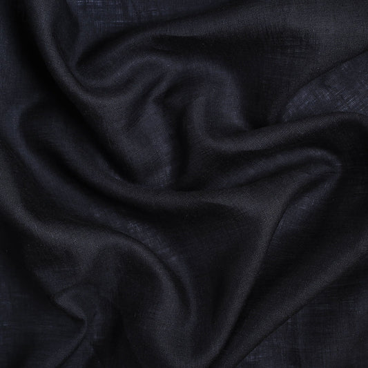 100% Linen,Piece Dyed,Plain,Black, Men And Women, Unstitched Shirting Or Top Fabric