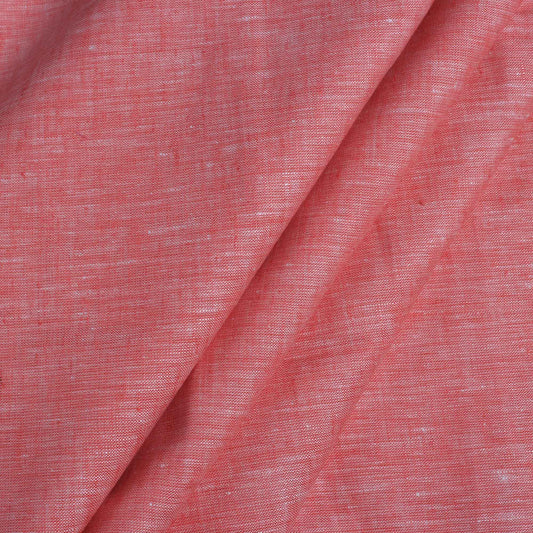 100% Linen, Yarn Dyed, Plain,Red And Whie, Men And Women, Unstitched Shirting Or Top Fabric