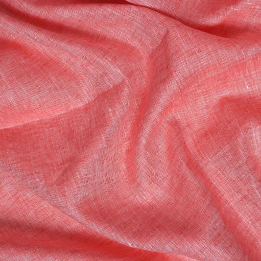 100% Linen, Yarn Dyed, Plain,Red And Whie, Men And Women, Unstitched Shirting Or Top Fabric