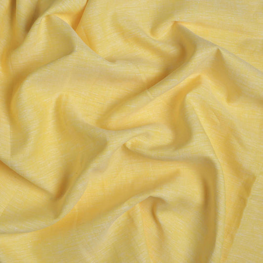 100% Linen, Yarn Dyed, Plain,Light Yellow Linen, Men And Women, Unstitched Shirting Or Top Fabric