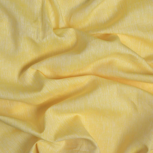 100% Linen, Yarn Dyed, Plain,Yellow Light, Men And Women, Unstitched Shirting Or Top Fabric