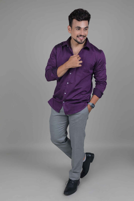 Violet Cotton Shirt